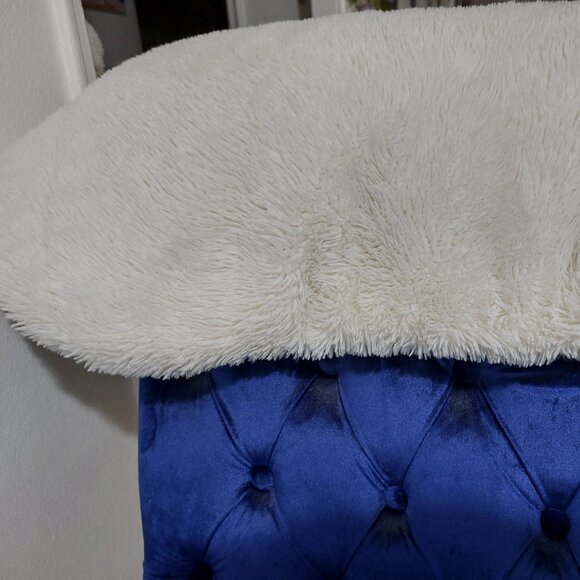 Cream White Furry Soft Plush Throw Blanket 50 X 69 - Picture 2 of 3